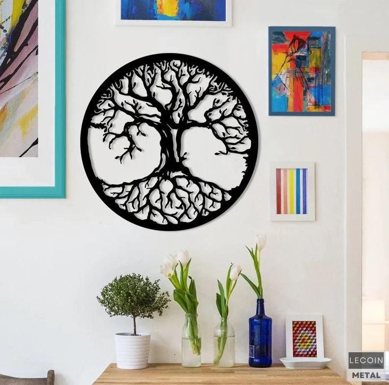 Wandkunst-aus-Metall-mit-Baum-des-Lebens Wandkunst aus Metall mit Baum des Lebens