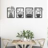 Wandkunst aus Metall mit Kaktus-Design