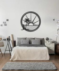 Wandkunst aus Metall mit Sonne für den Außenbereich