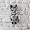 Wandkunst aus Metallfuchs