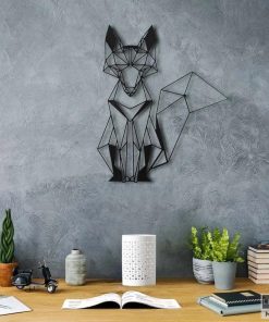 Wandkunst aus Metallfuchs