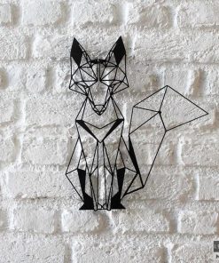 Wandkunst aus Metallfuchs