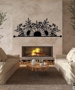 Wandkunst aus Metallpflanzen