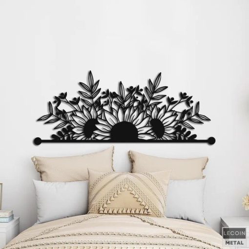Wandkunst aus Metallpflanzen