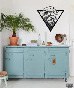 Wandkunst aus Metallwellen