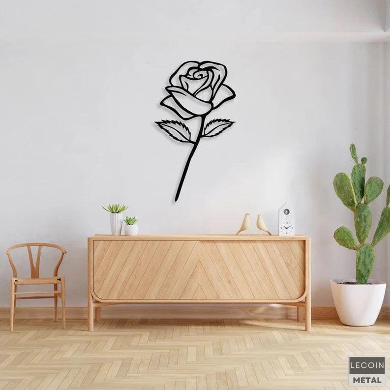 Wandkunst-aus-Rosenmetall Wandkunst aus Rosenmetall
