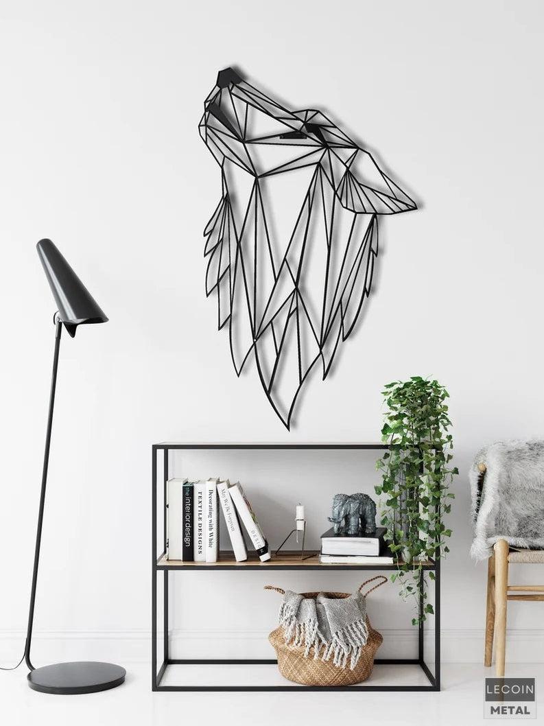Wolf-Wandkunst-aus-Metall-2 Wolf-Wandkunst aus Metall